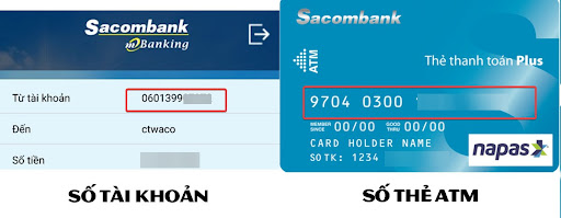 Cách phân biệt số thẻ ATM và số tài khoản ngân hàng